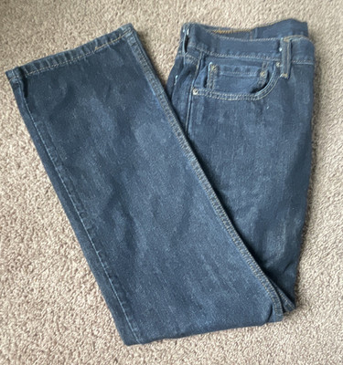 Levi Strauss & Co. Men's Blue Straight Jeans Cotton 5-Pocket Design Pockets
