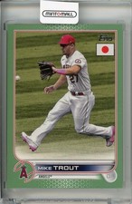 2022 Topps Baseball Japan Edition 200 Base Jade Green Mike Trout 4/75