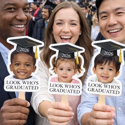 Personalized Custom Photo Text Graduation Handheld Ornament Graduation Gift  