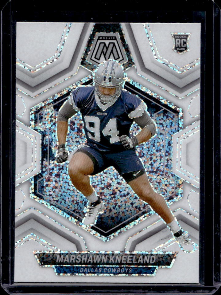 2024 Panini Mosaic Marshawn Kneeland RC White Sparkle Prizm SSP #353 Cowboys