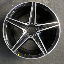 Rear Mercedes-benz Machined Black C-class Wheel 18x8.5 2015-2019 Alloy 85373b