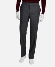 Michael Kors Men's Gray Plaid Classic Plaid Pattern Dress Pants Size 42W 30L