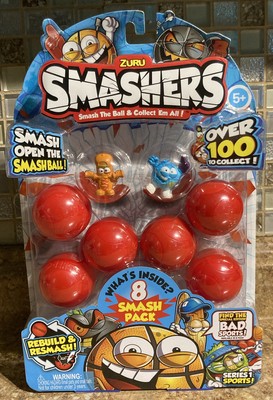 Zuru Smashers Series 1 Sports 8 Smash Pack Surprise Collectibles New In Package