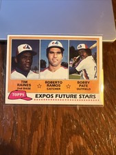 Tim Raines 1981 Topps Future Stars Rookie Card RC # 479 HOF NM-MT Montreal Expos. rookie card picture