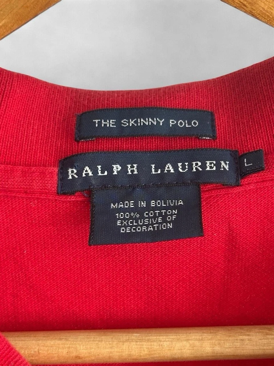 Ralph Lauren The Skinny Polo in Red Size L