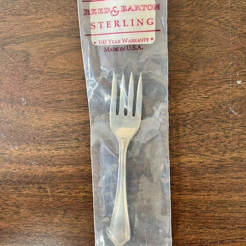 Reed & Barton Sterling Silver Petite Baby Fork New in Bag USA
