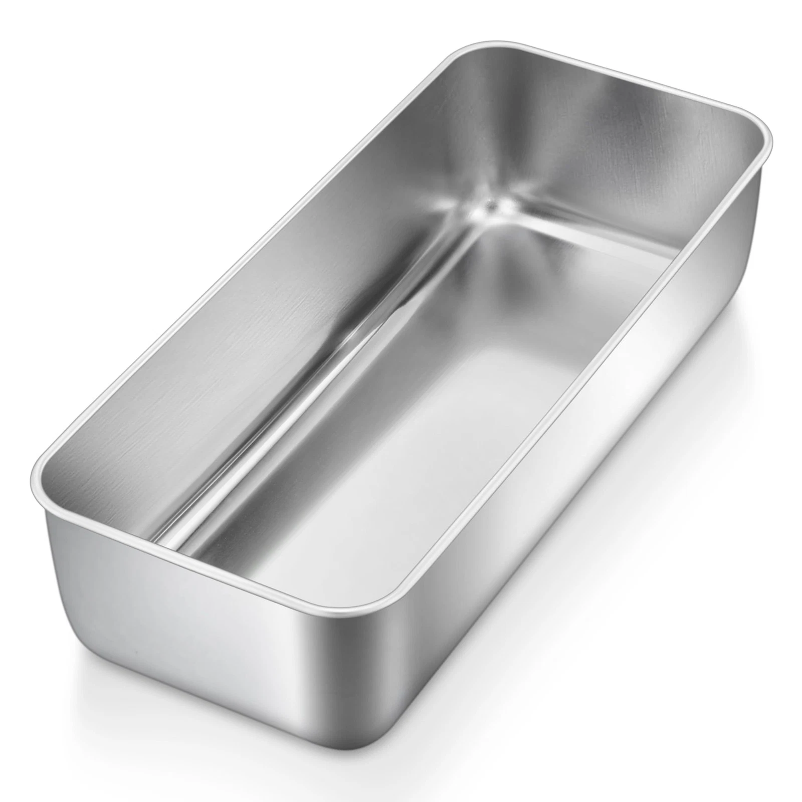 12x5 Inch Stainless Steel Loaf Pan Toast Baking Pan for Bread Meatloaf Lasagna