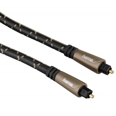 Hama Toslink-Kabel 0,7m LWL Lichtleiter-Kabel ODT-Stecker optisch Digital Audio