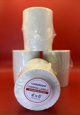 4 Rolls 4x6 LuckyGuard Direct Thermal Shipping Labels 250 per roll - 1000 labels