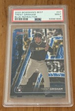 2020 Bowman's Best - Trent Grisham #47 Blue Refractor /150 (RC) NYY PSA 9
