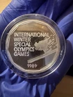 Sunshine Mining Company 1989 Special Olympics 1 Troy Oz .999 Fine Silver Round