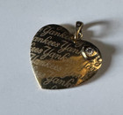 Gold Over Sterling Diamond NY Yankees Heart Pendant!! — photo 1