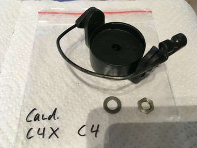 ABU Cardinal C4 C4X part: spoolhousing+hanger complete/Spulenhaus+Bügel