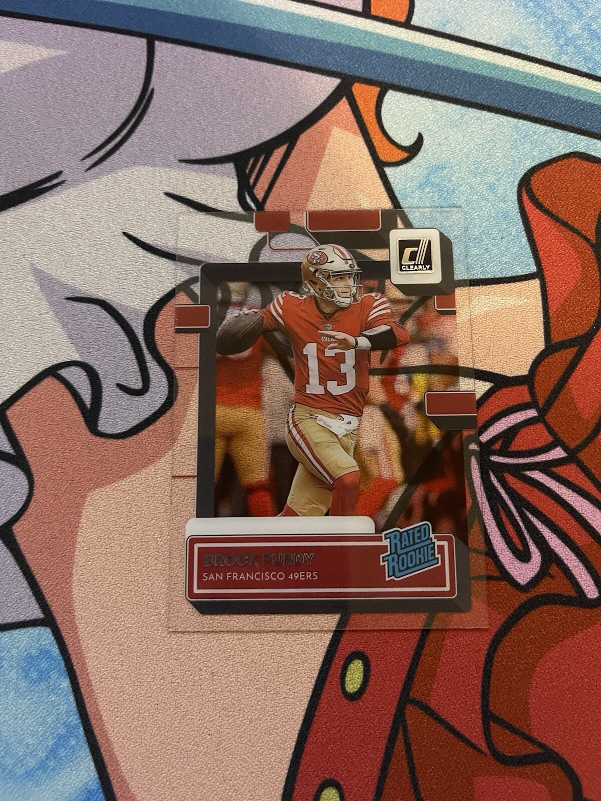 2022 Panini Clearly Donruss Rated Rookie Brock Purdy 49ers RC