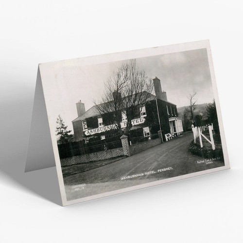 GREETING CARD Vintage Wales Ashburnham Hotel, Pembrey eBay