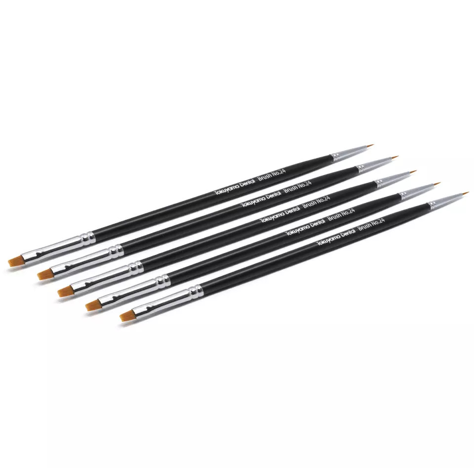 5 Piece Pack Tokuyama Estelite Omega Color Brush No. 24 For Dental Use Free Ship