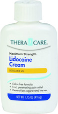 Thera Care Maximum Strength OTC Lidocaine Cream  Numbs Away Pain  Long-Lasting