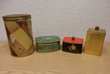 50er 60er Dosen Konvolut  Stuhr Kaffee, Jacobs, Teekanne Werbung 50s 60s Vintage
