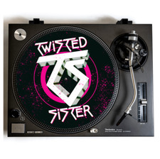 TWISTED SISTER Turntable Slipmat For Vinyl Records 12 DJ Slip Mat heavy metal