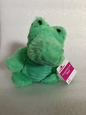 WAY TO CELEBRATE 7” X 11” Light Green Crocodile Plush New