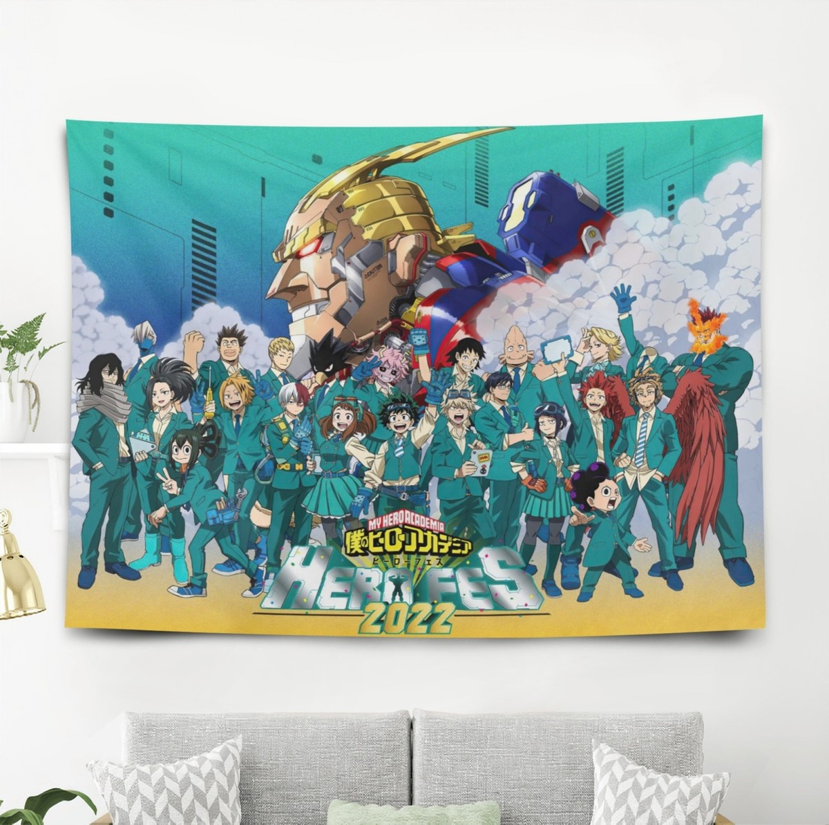 My Hero Academia - Set copripiumino 140 x 200 cm, federa 63 x 63 cm, in