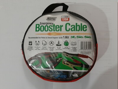Maypole Battery Jump Booster Cables Jump L Maypole MP3505 Emergency 170A 2 Metres eads In ...