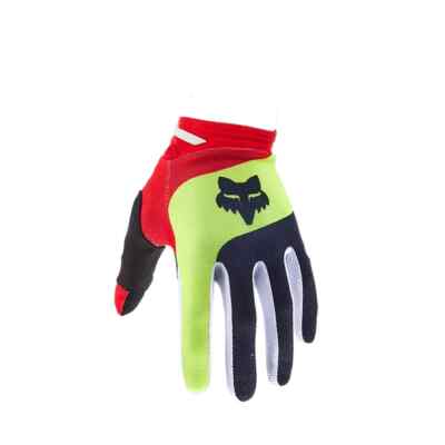 NEW FOX RACING 180 BALLAST GLOVES, BLACK/RED, SIZE LARGE, 31309-017-L