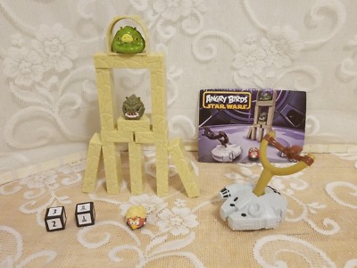 Angry Birds Star Wars Tatooine Battle Jenga Game Pre Owned Good Condition !