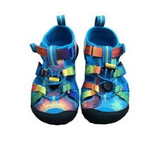 Kids' Keen Seacamp II CNX Sandal, Tie Dye/Vivid Blue, Size 8