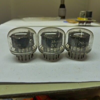 3x ZM1022 NIXIE Röhren Mullard Tubes ZM-1022 NOS Testet Roe Test 01