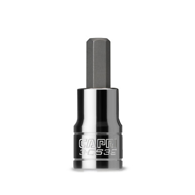 Capri Tools Hex Bit Socket, Metric and SAE Sizes