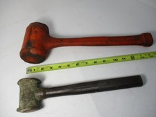 (2) Machinist Hammer s, STANLEY Dead Blow # 57-333 & 2# Copper Head Mallet, GC