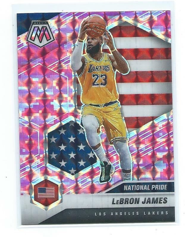 2020/21 Mosaic-LeBron James Camo Pink National Pride #247-Los Angeles Lakers