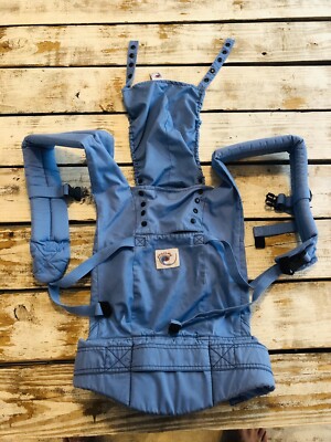 Ergobaby Baby Carrier Blue Swaddling Wearing Security