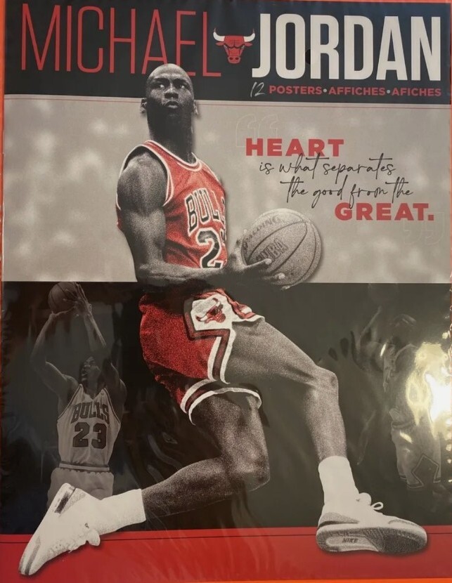 MICHAEL JORDAN(12)POSTERS*SEALED IN PACKAGE*NEW*UPPER DECK*2022