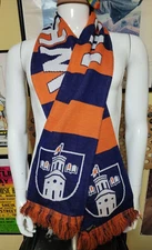 Wheaton College Thunder Knit Winter Scarf NEW NWT IL Ruffneck