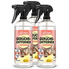 bio-chem Geruchsentferner Katzenurin Spray 3X 750 ml Enzymreiniger