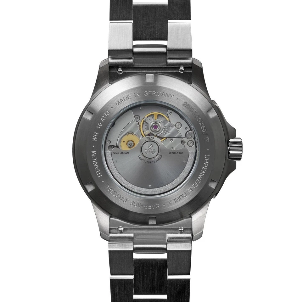 Bauhaus Aviazione Automatico,Gmt,Cinturino IN Metallo, Titan, 2868M-5, Beige - Immagine 2 di 4