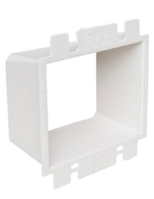 5 PACK BE2  Electrical Outlet Box Extender, 2-Gang, White, like Arlington