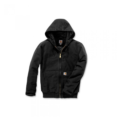 Carhartt Herren Jacke, Washed Duck Active Insulated, Schwarz 