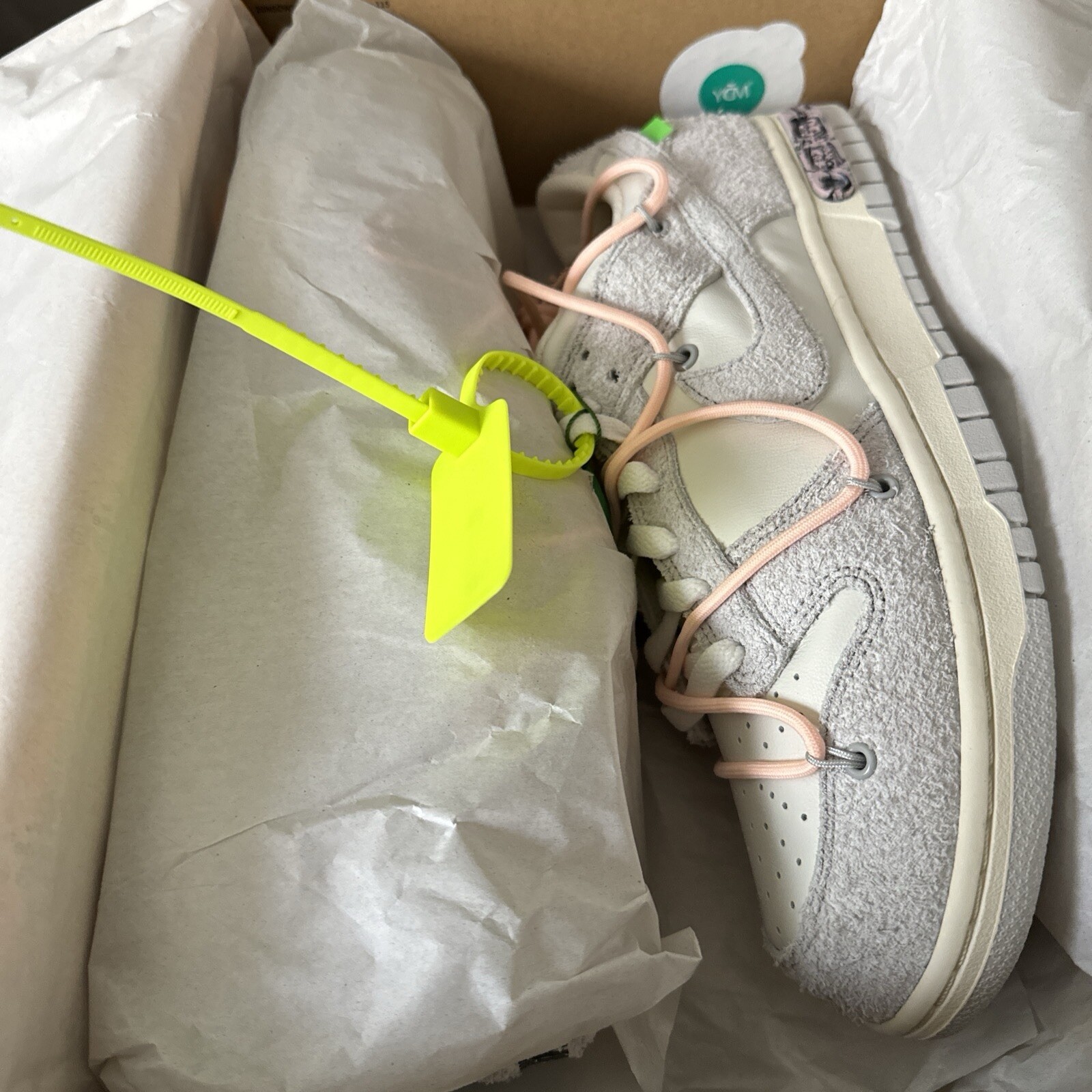 OFF WHITE X NIKE Scarpe Nike Off White x Dunk Low 'Lotto 12 di 50' #10.5 M nuove Ds