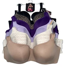 Olga Bra Underwire Balconette Full Figure Coverage Contour Padded Flirty GA4711A