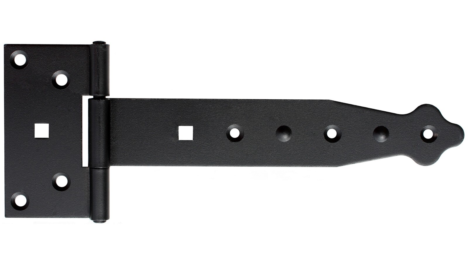 English Hinge 187 MM T-Hinges Rolled Semi Heavy, Black