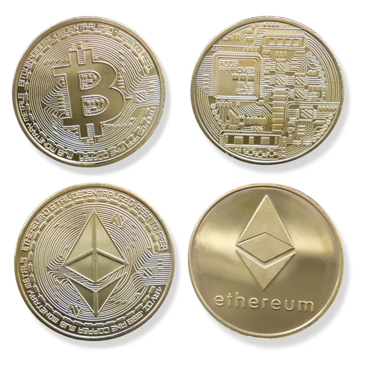 2x Bitcoin Münze Gold Hodler Sammlermünze + Etui BTC Krypto Währung  Geschenk | eBay.de