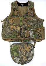 Mossy Oak Obsession Turkey Thugs Camo Hunting Vest, XL (46-48)