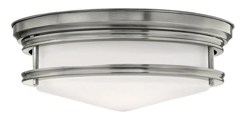Hinkley Hadley 14" Wide Antique Nickel Ceiling Light - Picture 3 of 4