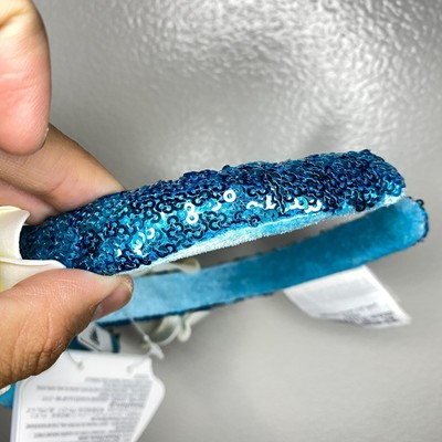 Disney Aulani Resort Lilo & Stitch Plumeria Blue Sequin Ears  display picture 3