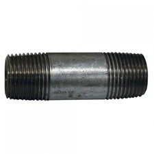 JONES STEPHENS 51530 PIPE NIPPLE 1-1/2" X 3" GALVANIZED STEEL CONNECTION
