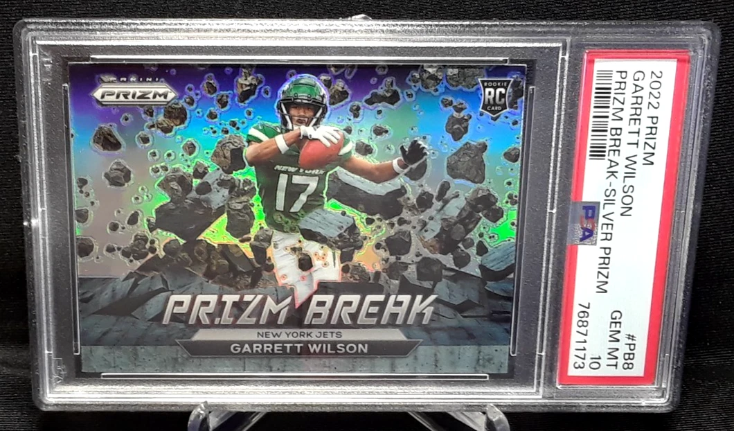 Garrett Wilson Panini Prizm Prizm Break #PB8 Silver Prizm