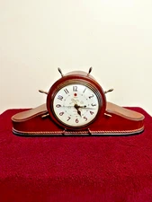 Telechron Ship's Bell Electric Clock Model 6B17 - Keeps Time - Bell Needs Repair